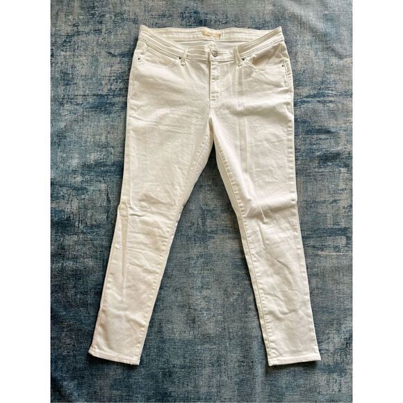 Levi's Ivory 711 Skinny Jeans Style 18881 - 0150 Size 33 - Picture 1 of 8
